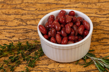 Baked red kidney