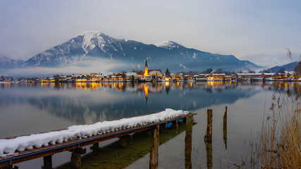 Rottach Egern am Tegernsee zur Blauen Stunde