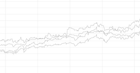 Economic graph with diagrams on the stock market, for business and financial concepts and reports. Abstract white vector background.