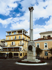Fototapeta na wymiar La Maddalena, Italy : monument to Giuseppe Garibaldi