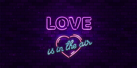 Love is in the air, Valentine's day, vector illustration
