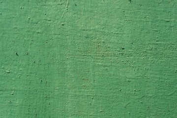Texture background green painted cracked iron surface