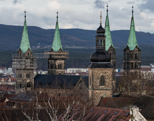 Der Bamberger Dom wird renoviert.