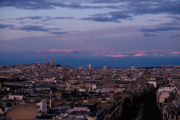 Fototapeta na wymiar Sacre Coeur during Sunset