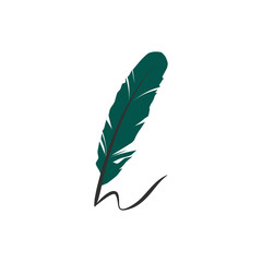 Isolated Nib Icon. Plume Vector Element Can Be Used For Nib Feather Pen Design Concept.