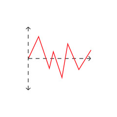 Graph Icon in trendy flat style isolated on white background. Chart bar symbol for your web site design, logo, app, UI. Vector illustration, EPS10.