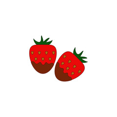 Chocolate, strawberry, valentines day icon. Element of color Valentine's Day. Premium quality graphic design icon. Signs and symbols collection icon for websites, web design