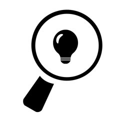 Ampoule dans une loupe