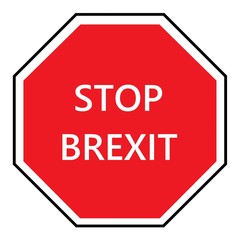 Panneau stop Brexit