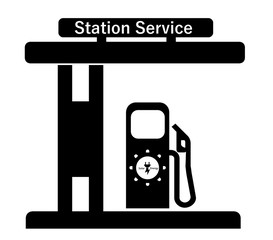 Energie solaire dans une station service