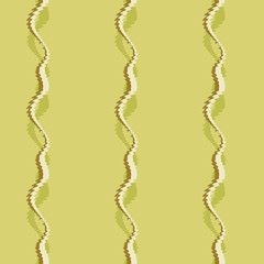 Seamless pattern background with multi-colored wavy lines.