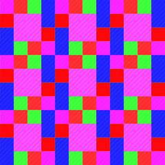 Seamless pattern background from a variety of multicolored squares.
