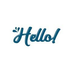 Fototapeta premium Hello typography vector template