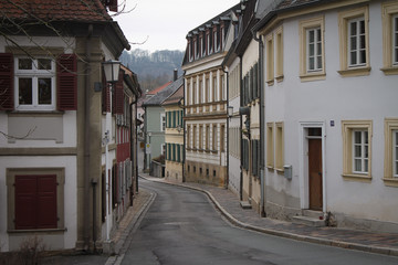 Fototapeta na wymiar Street of Medieval Bamberg
