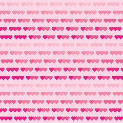Heart background vector pattern - St Valentines day illustration repeating hearts popular love heart decor inspiration idea