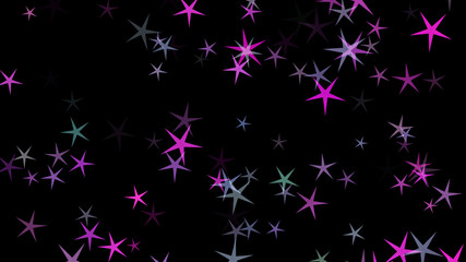 Background of multi-colored stars. Abstract background pattern.