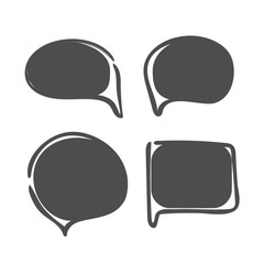 Chat message set icon. Vector illustration. Eps 10