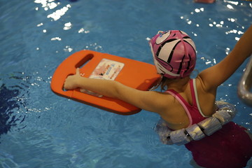 Swimming contest. Competition for youth and children. A meeting in the indoor pool. Individual...