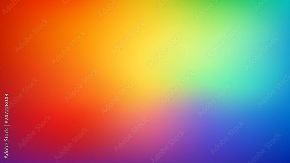 Wall mural smooth and blurry colorful gradient mesh background. modern bright rainbow colors. easy editable sof