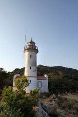 Fototapeta na wymiar gelidonya light house in Karaoz, Antalya
