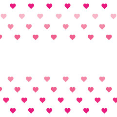 Hearts background - love pattern vector- st. valentine hearts wallpaper - Blank space for text