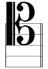 c clefs, treble, classical, key,color, baritone clef