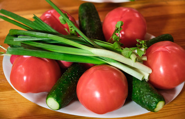 Fresh raw vegetables. Healthy food