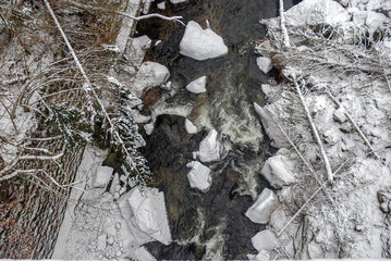 Torrent in winter