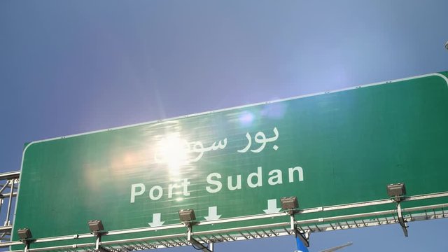 Airplane Landing Port Sudan