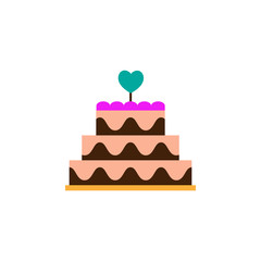 Valentines day, cake,cook icon. Element of Web Valentine day icon for mobile concept and web apps. Detailed Valentines day, cake,cook icon can be used for web and mobile
