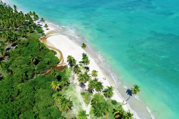 Miracle Route, Alagoas, Brazil. Paradisiac's beaches with a fantastic landscape. São Miguel dos...