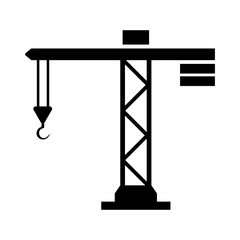 Construction Crane Icon Vector Illustration