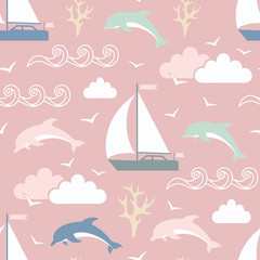 Fototapeta premium Sea pattern 1