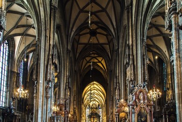 Ancient architecture in the center of Vienna