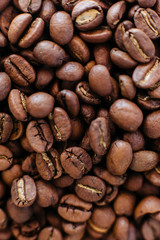 Roasted coffee beans background