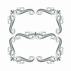 decorative elements border corner classic elegant