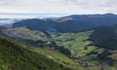Fototapeta na wymiar View from Hawkes Lookout, Nelson, New Zealand.
