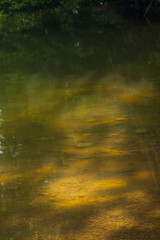 Mountain landscape with river details and water texture