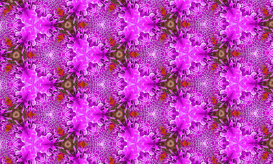Martinique flowers kaleidoscope