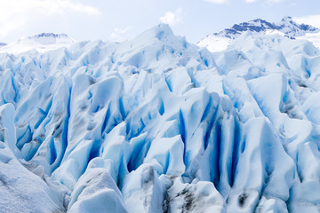Perito Moreno glacier ice formations detail view