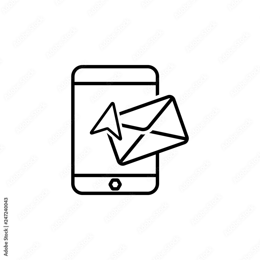 Poster post, navigation, mobile icon. element of web navigation icon for mobile concept and web apps. detai