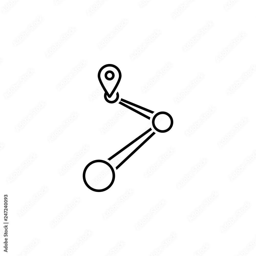 Poster location, navigation icon. element of web navigation icon for mobile concept and web apps. detailed 