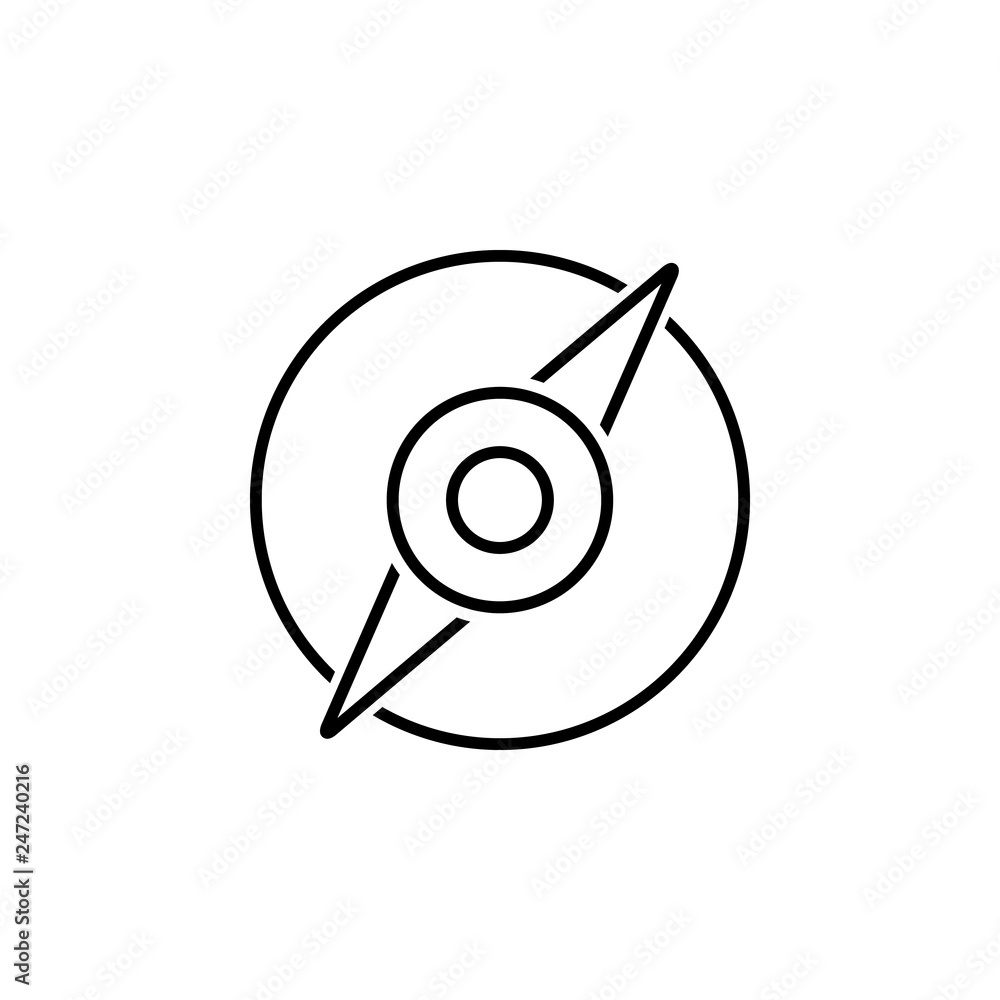 Poster compass, navigation icon. element of web navigation icon for mobile concept and web apps. detailed c