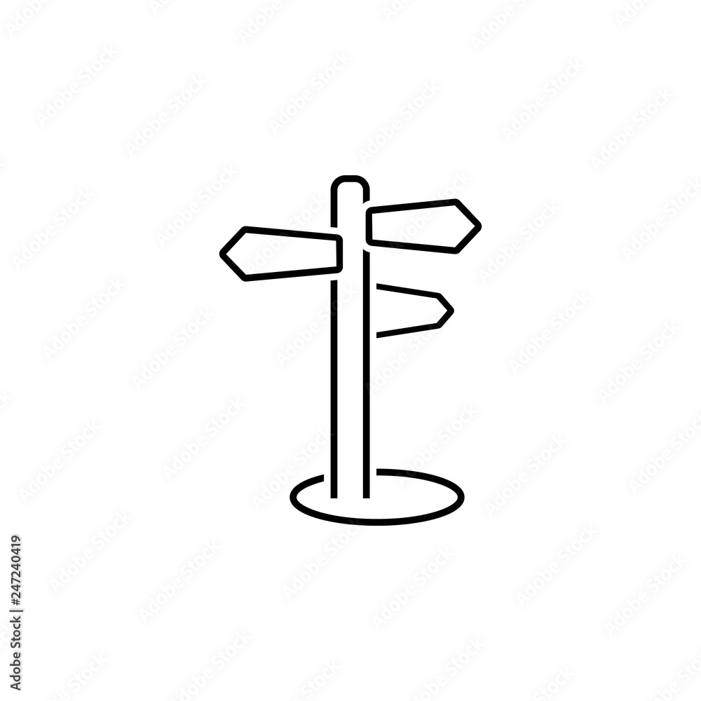 Poster navigation, direction icon. element of web navigation icon for mobile concept and web apps. detailed