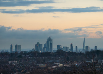 Naklejka na ściany i meble London City Skyline