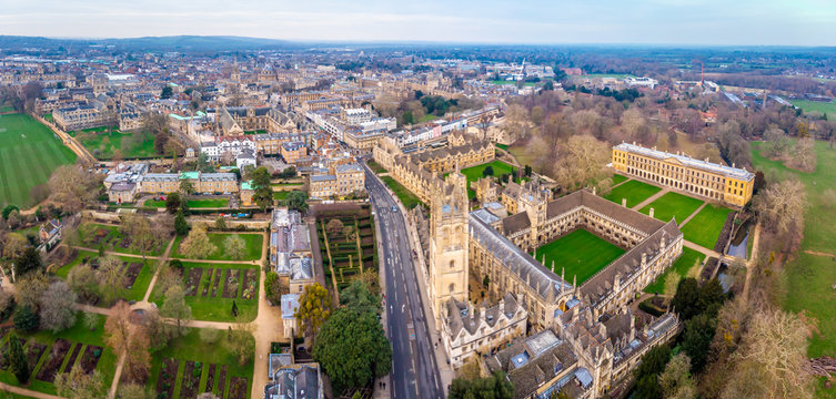 Aerial View Of Oxford, United Kingdom