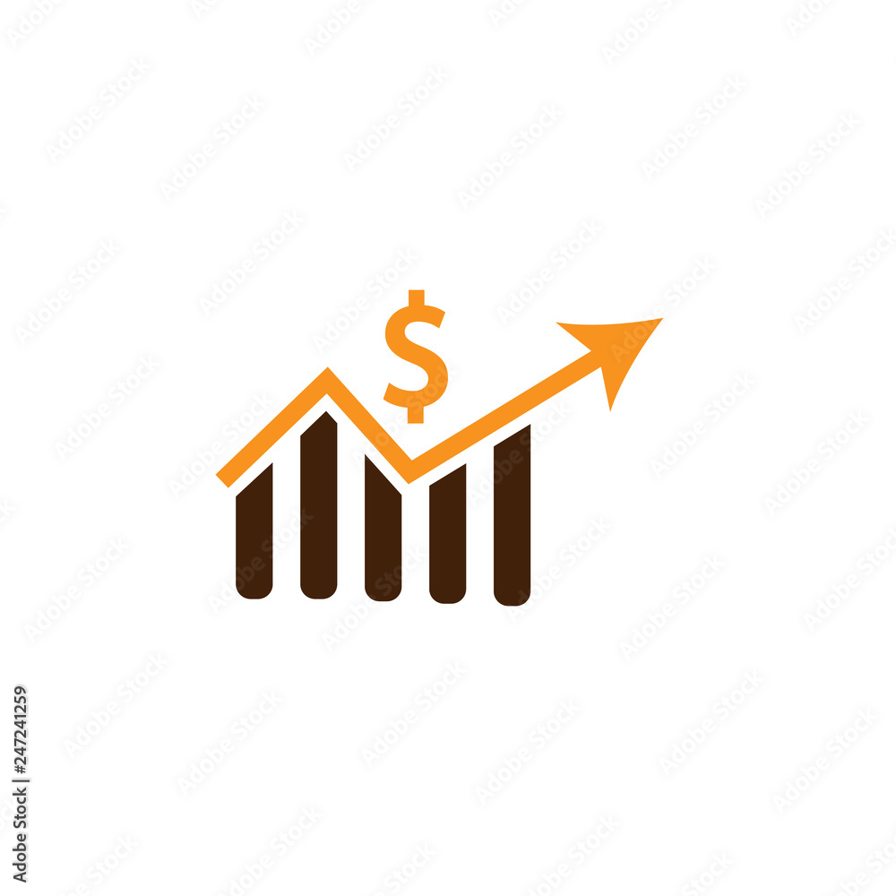 Poster analytics, dollar icon. element of web optimization icon for mobile concept and web apps. detailed a