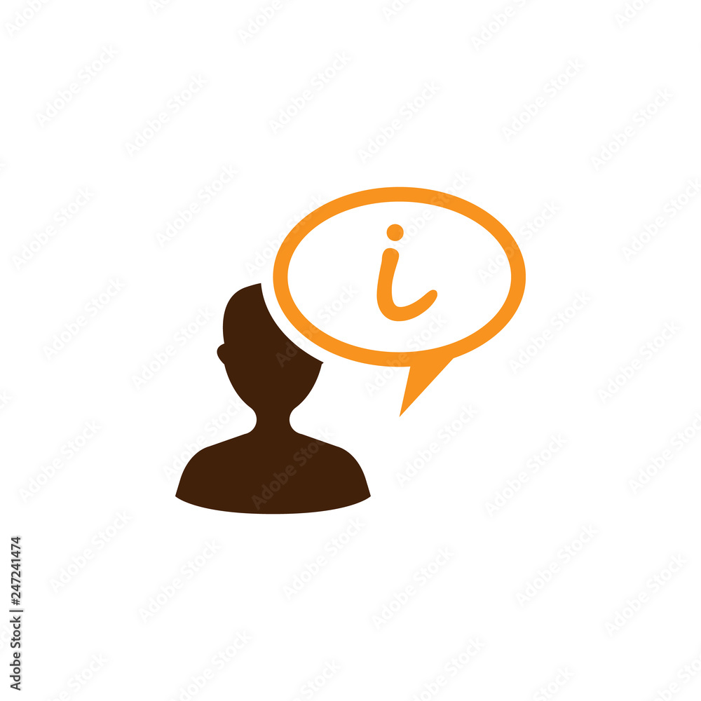 Poster account, help icon. element of web optimization icon for mobile concept and web apps. detailed accou