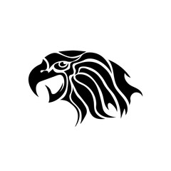 Eagle Head Tattoo Design. Logo Prey Bird