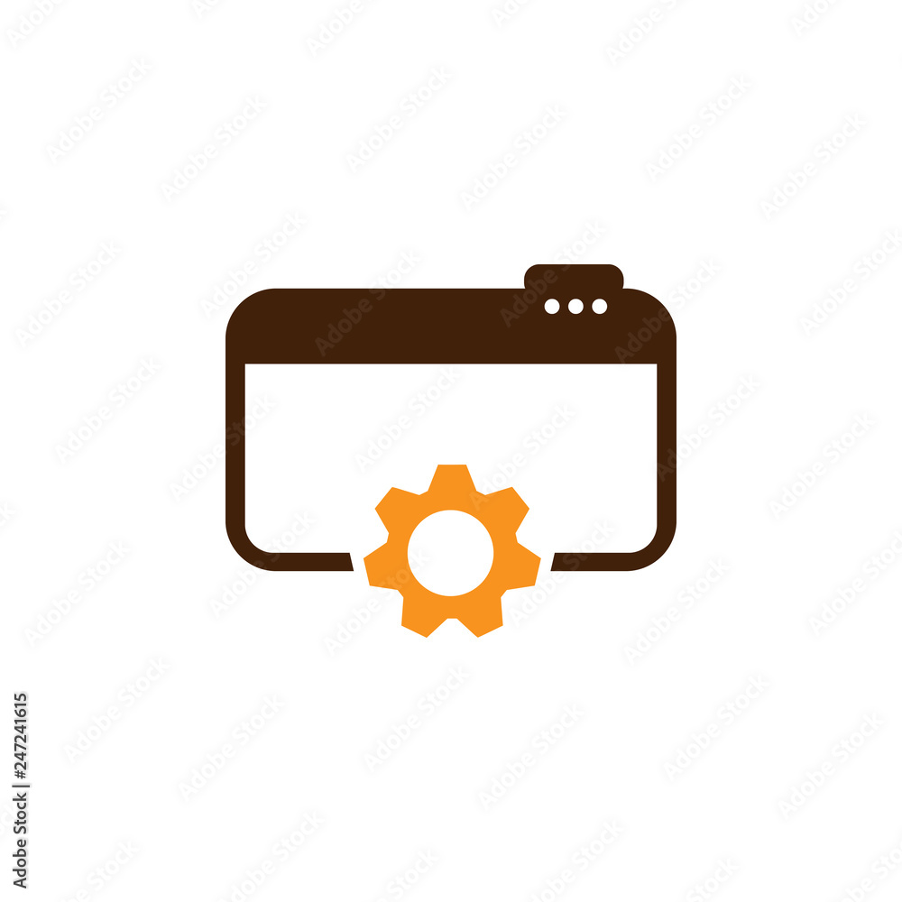 Poster browser, control icon. element of web optimization icon for mobile concept and web apps. detailed br